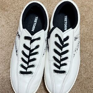 Tretorn Men's White and Black Sneakers